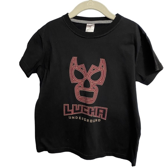 LUCHA WWW Underground Boys Black Tee Shirt Size Small - Picture 8 of 9